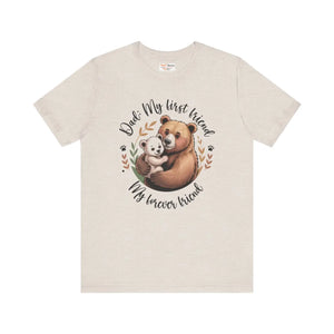 Soft Unisex Jersey Bear Tee - Family Gatherings - Dipaliz - T-shirts - Xs