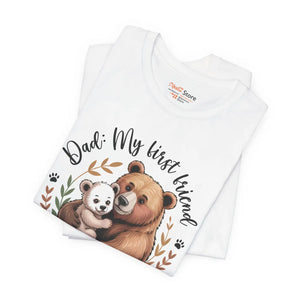 Soft Unisex Jersey Bear Tee - Family Gatherings - Dipaliz - T-shirts - Xs