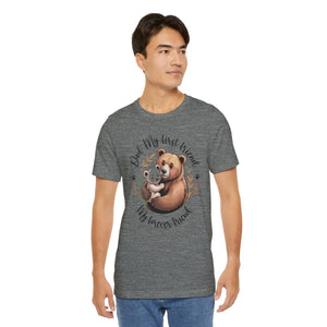 Soft Unisex Jersey Bear Tee - Family Gatherings - Dipaliz - T-shirts - Xs