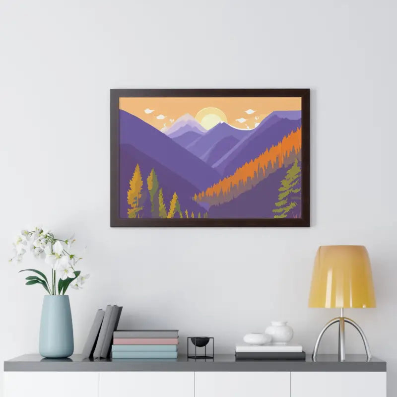 Wake Up to a Beautiful Dawn with this Framed Landscape Poster