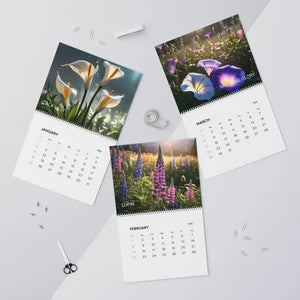 Beautiful Flowers Rain Drops Calendar 2026 Wall - Dipaliz - Calendars