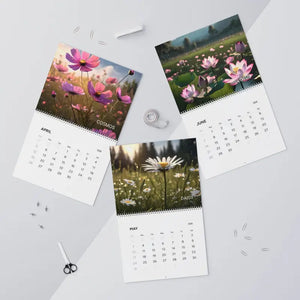 Beautiful Flowers Rain Drops Calendar 2026 Wall - Dipaliz - Calendars