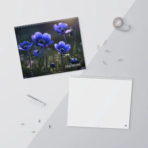 Beautiful Flowers Rain Drops Calendar 2026 Wall - Dipaliz - Calendars