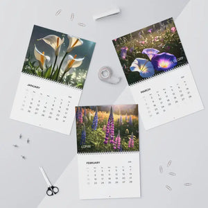Beautiful Flowers Rain Drops Calendar 2026 Wall - Dipaliz - Calendars