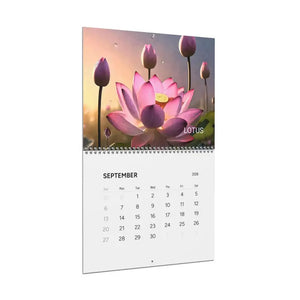 Beautiful Flowers Rain Drops Calendar 2026 Wall - Dipaliz - Calendars