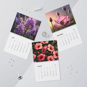 Beautiful Flowers Rain Drops Calendar 2026 Wall - Dipaliz - Calendars