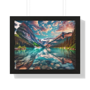 Premium Framed Landscape Poster - Vibrant Nature Art - Dipaliz - 20’’ x 16’’ / Black - Posters Prints & Visual Artwork