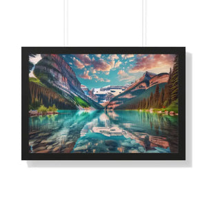 Premium Framed Landscape Poster - Vibrant Nature Art - Dipaliz - 30’’ x 20’’ / Black - Posters Prints & Visual Artwork