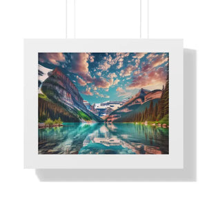 Premium Framed Landscape Poster - Vibrant Nature Art - Dipaliz - 14″ x 11″ / White - Posters Prints & Visual Artwork