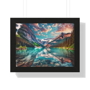 Premium Framed Landscape Poster - Vibrant Nature Art - Dipaliz - 16″ x 12″ / Black - Posters Prints & Visual Artwork