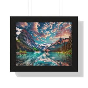 Premium Framed Landscape Poster - Vibrant Nature Art - Dipaliz - 14″ x 11″ / Black - Posters Prints & Visual Artwork