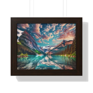 Premium Framed Landscape Poster - Vibrant Nature Art - Dipaliz - 14″ x 11″ / Walnut - Posters Prints & Visual Artwork