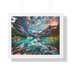 Premium Framed Landscape Poster - Vibrant Nature Art - Dipaliz - 20’’ x 16’’ / White - Posters Prints & Visual Artwork