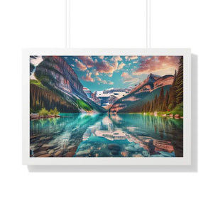 Premium Framed Landscape Poster - Vibrant Nature Art - Dipaliz - 30’’ x 20’’ / White - Posters Prints & Visual Artwork