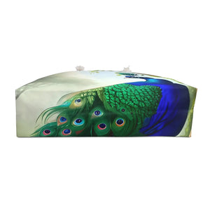 Vibrant Peacock Oversized Polyester Weekender Bag - Dipaliz - Luggage & Bags