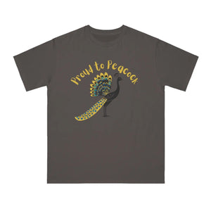 Peacock Organic Unisex Classic t Shirt - Eco Cotton - Dipaliz - T-shirts