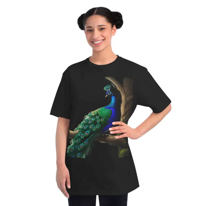 Dive Into Organic Comfort with Econscious Peacock Tees - Black / s T-shirt