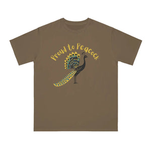 Peacock Organic Unisex Classic t Shirt - Eco Cotton - Dipaliz - T-shirts