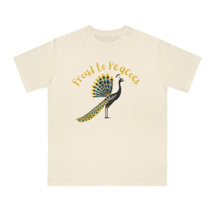Peacock Organic Unisex Classic t Shirt - Eco Cotton - Dipaliz - T-shirts