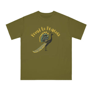 Peacock Organic Unisex Classic t Shirt - Eco Cotton - Dipaliz - T-shirts
