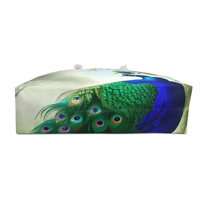 Beautiful Oversized Polyester Peacock Weekender Bag - 24’’ × 13’’ Bags