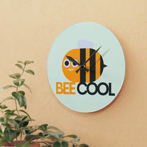 Bees Acrylic Wall Clock – Durable Square Art - Dipaliz - Clocks
