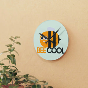 Bees Acrylic Wall Clock – Durable Square Art - Dipaliz - Clocks