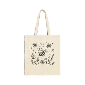 Canvas Tote Bag Whimsical Eco Friendly Style - Dipaliz - Natural / 15’’ x 16’’ - Bags