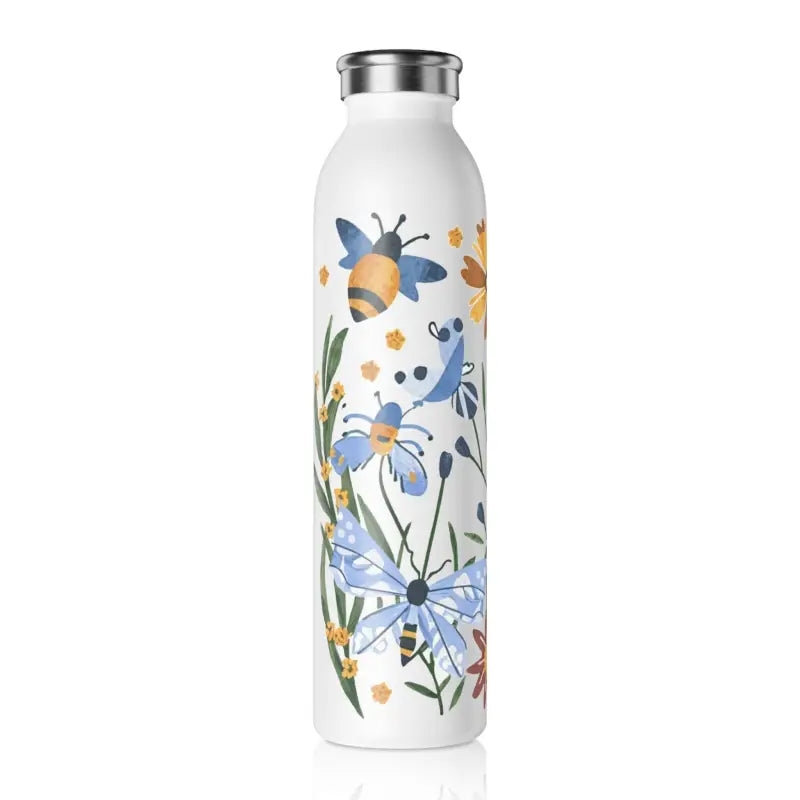 Bee-utiful Double-walled Stainless Steel Water Bottle - 20oz / White Mug