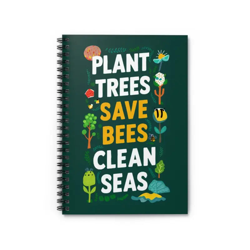 Bee-yond Eco-friendly Bees Spiral Notebook with Chic Style - one Size Paper Products