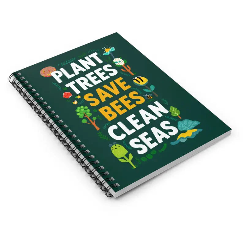 Bee-yond Eco-friendly Bees Spiral Notebook with Chic Style - one Size Paper Products