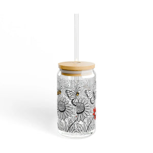 Chic Clear Sipper Glass - Eco-friendly Bamboo Lid - Dipaliz - Tumblers