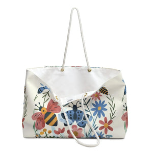 Floral Weekender Bag - Oversized Polyester Spring Bloom - Dipaliz - Luggage & Bags