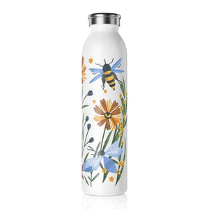 Vibrant Water Bottle - Floral Bee Stainless Steel - Dipaliz - Bottles
