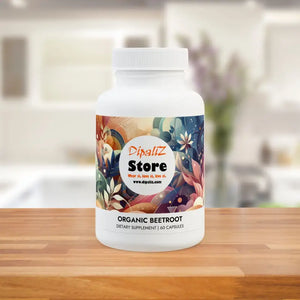 Beetroot Supplement Gmp Certified Power Boost - Dipaliz - White Bottle + Cap / Unflavored / 60 Vegetable Capsules