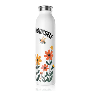 Slim Water Bottle - Believe in Yourself Womens Fashion - Dipaliz - 20oz / White - Bottles