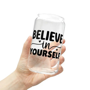 Sleek 16oz Bpa Free Sipper Glass with Bamboo Lid - Dipaliz - Tumblers