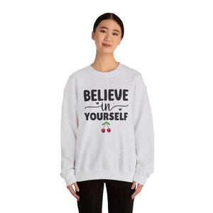 Unisex Heavy Blend Crewneck Sweatshirt Believe in Yourself - Dipaliz - Sweatshirts