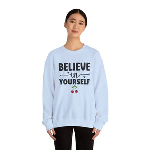 Unisex Heavy Blend Crewneck Sweatshirt Believe in Yourself - Dipaliz - Sweatshirts