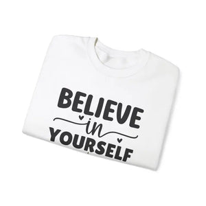 Unisex Heavy Blend Crewneck Sweatshirt Believe in Yourself - Dipaliz - Sweatshirts