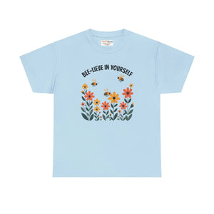 Premium Unisex Heavy Cotton Tee - Believe Design - Dipaliz - T-shirts