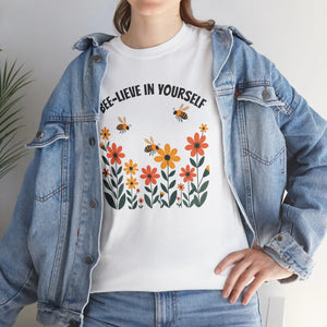 Premium Unisex Heavy Cotton Tee - Believe Design - Dipaliz - T-shirts