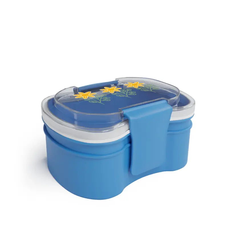 Bento Bliss: Trendy Two-tier Bpa-free Lunch Box - one Size / Blue Accessories