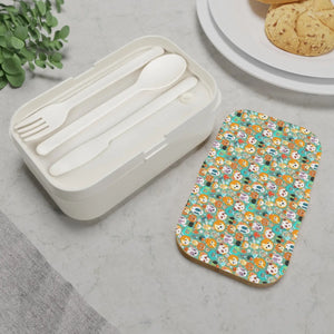 Wild Animal Bento Lunch Box - Wooden Lid Silicone - Dipaliz - Sets