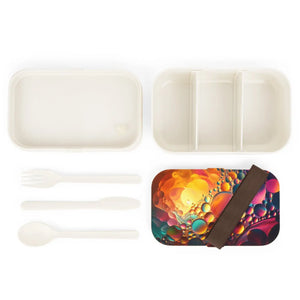 Abstract Art Bento Lunch Box – Wood Lid School - Dipaliz - Sets