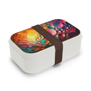 Abstract Art Bento Lunch Box – Wood Lid School - Dipaliz - Sets