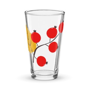 Autumn Berries Pint Glass - Seasonal Drinkware - Dipaliz - Beer Glasses