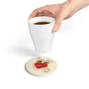 Berry Bliss Ceramic Coasters - Vibrant Home Bar Essentials - Dipaliz