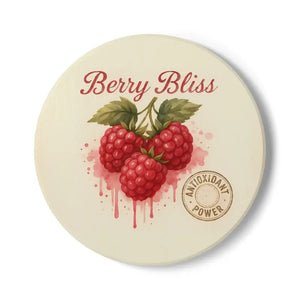 Berry Bliss Ceramic Coasters - Vibrant Home Bar Essentials - Dipaliz - Round / one Size