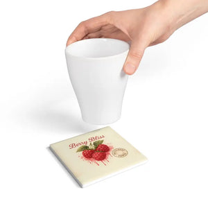 Berry Bliss Ceramic Coasters - Vibrant Home Bar Essentials - Dipaliz